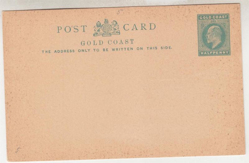 GOLD COAST, Postal Card, 1902 KEVII 1/2d. Green, unused.