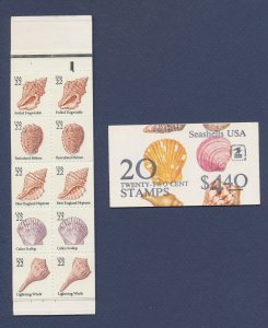 USA - Scott BK146 - Sea Shells - twenty 22c stamps - MNH - Plate #1