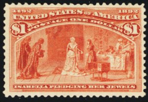 241, Mint $1 VF NH With Clean PFC Certificate - Stuart Katz