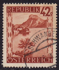 Austria - 1946 - Scott #471 - used - SCHWANBERG pmk