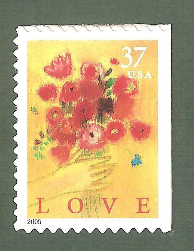 3898 Hand and Flower Bouquet US Single Mint/nh (Free Shipping)