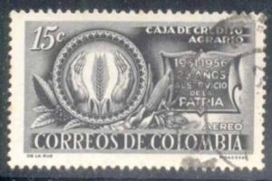 Colombia ~ #C295 ~ Emblem & Coffee & Corn ~ Used