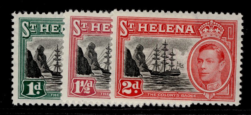 ST. HELENA GVI SG149-151, complete set, NH MINT.