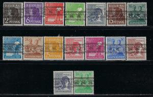 Germany AM-Post Scott # 600 - 616, mint nh