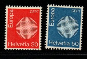 Switzerland Sc 515-16 1970 Europa stamp set mint NH