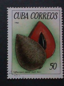 ​CUBA-1965 VERY OLD CUBA STAMPS- TROPICAL FRUITS OF CUBA USED- VERY FINE
