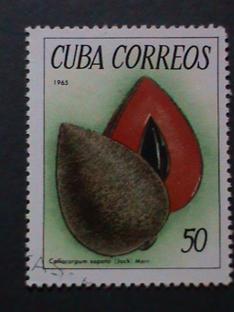 ​CUBA-1965 VERY OLD CUBA STAMPS- TROPICAL FRUITS OF CUBA USED- VERY FINE