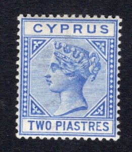 Cyprus 1892 QV 2pi Die II, wmk: Crown CA - OG MVLH - SG# 34  (ref# 204126)