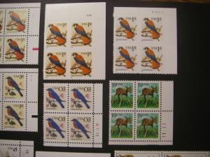 Flaura & Fauna Plate Block collection of 12, 1c - $2 MNH Beauties, CV $44+