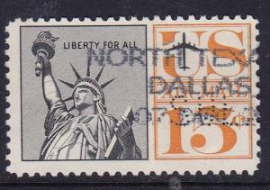 USA #C58 - 1959 Airmail Statue of Liberty  15c- used 