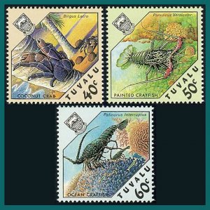 Tuvalu 1987 Crustaceans, MNH #451-453,SG490-SG492