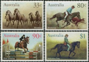 Australia 1986 SG1010 Horses set MNH