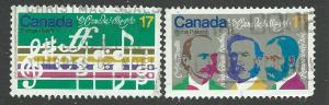 Canada  Scott 857-858  Used  Complete  Music