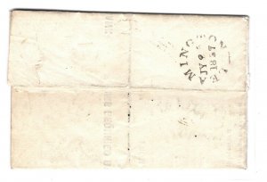 GB Warwicks Cover Leamington Printed Banking Notice*TOO LATE*Late Use 1837 ZA133