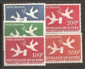 Guinea SC C17-21 Mint, Never Hinged