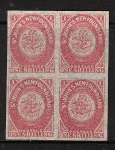 Newfoundland #23i Extra Fine Never Hinged Block - Showing Watermark On Left Pair