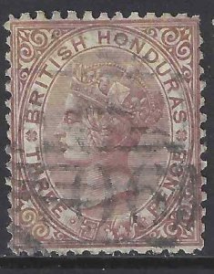 British Honduras 1872 SC 5 Used SCV$ 90.00