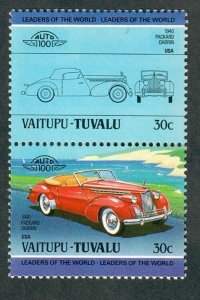 Tuvalu Vaitupu #8 Classic Cars MNH attached pair