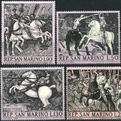 SAN MARINO 1968 - Scott# 688-91 Uccello Ptgs Set of 4 NH