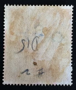 Malaya Straits Settlements QV Fiscal/Revenue 3c Receipt Stamp Used P.15.5 M2303