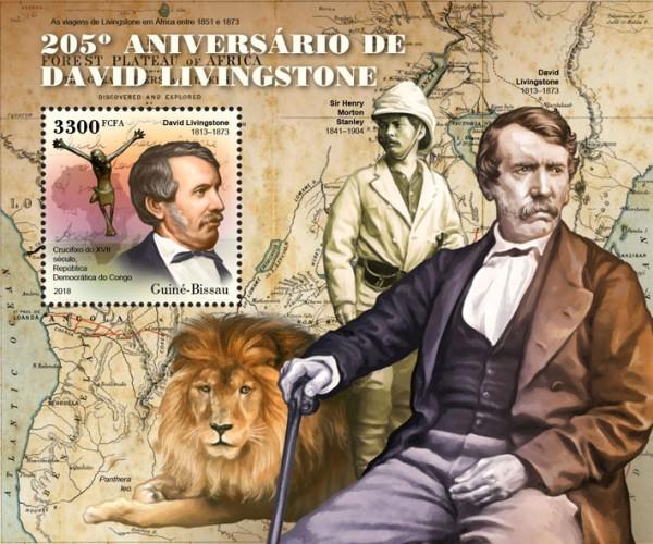 GUINEA BISSAU - 2018 - David Livingstone - Perf Souv Sheet - MNH