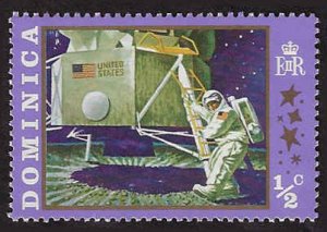 Dominica #291 MNH; 1/2c 1st Man on Moon - Neil Armstrong (1970)