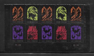 #5420-5423 MNH Spooky Silhouettes forever plate block of 10