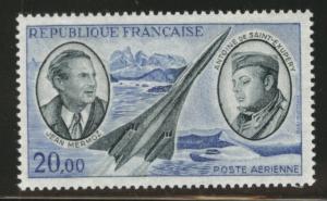 FRANCE Airmail Scott C43 MNH** 1970 airmail concorde