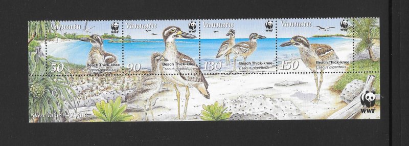 VANUATU #979 BIRDS-WWF M/S MNH