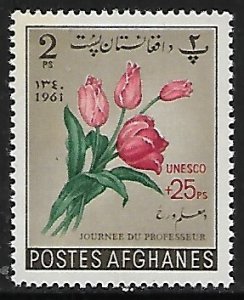 Afghanistan # B47 - Teachers Day, Tulips surcharged - MNH.....{BLW21}