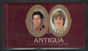 Barbuda #501 (1981 Royal Wedding booklet )  VFMNH  CV $8.50