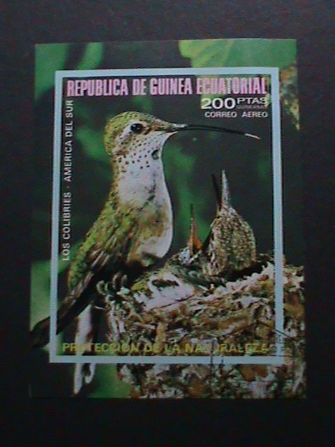 ​GUINEA EQUATORIAL-1979 HAPPY BIRD FAMILY IMPERF-CTO VF-WE SHIP TO WORLD WIDE