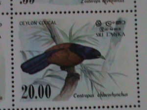 ​SRI LANKA-1983-SC#694a-LOVELY BEAUTIFUL BIRDS S/S-MNH-VF LAST ONE HARE TO FIND