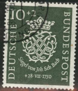 Germany Scott B314 Used 1949 Bach seal Semi-Postal CV$40