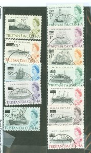 Tristan da Cunha #141-52 Used Single (Complete Set)