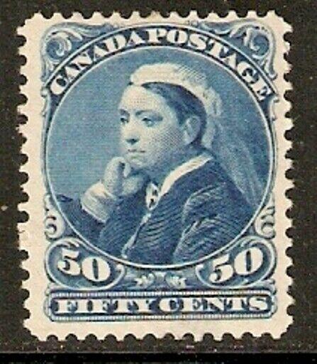 CANADA SG116 1893 50c BLUE MTD MINT