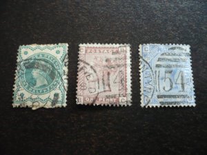 Stamps - Great Britain - Scott# 78,79,82 - Used Part Set of 3 Stamps