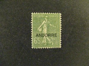 Andorra #13 mint hinged  a22.8 5571