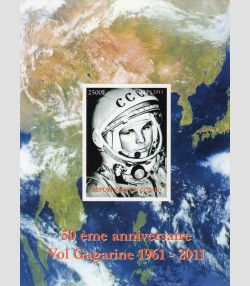 Space Yuri Gagarin 1961-2011 s/s Imperforated Mint (NH)