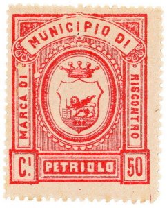 (I.B) Italy Revenue : Marca di Riscontro 50c (Petriolo)