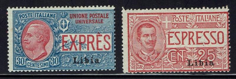 Libya SC# E1 and E2, Mint Lightly Hinged - Lot 122915