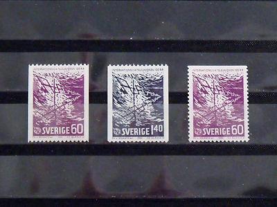 SWEDEN   MNH, VF # 680, 681, 682   ITU Centennary   Set     CV$ 3.80