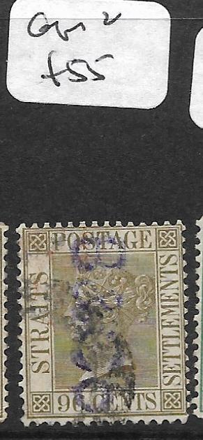 MALAYA STRAITS SETTLEMENTS  (P2503B) QV 96C SG 19  CHOP   VFU  COPY 3