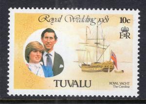 Tuvalu 157 Royal Wedding Ship MNH VF