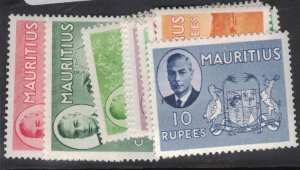 Mauritius 1950 SG 276-90 MNH (6ftp)