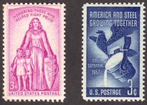 United States Scott #1087,1090 MINT group NH OG, Nice color (2) stamps.