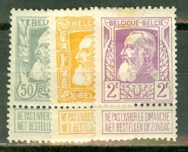 LB: Belgium 82-3, 85-91 mint CV $363; scan shows only a few