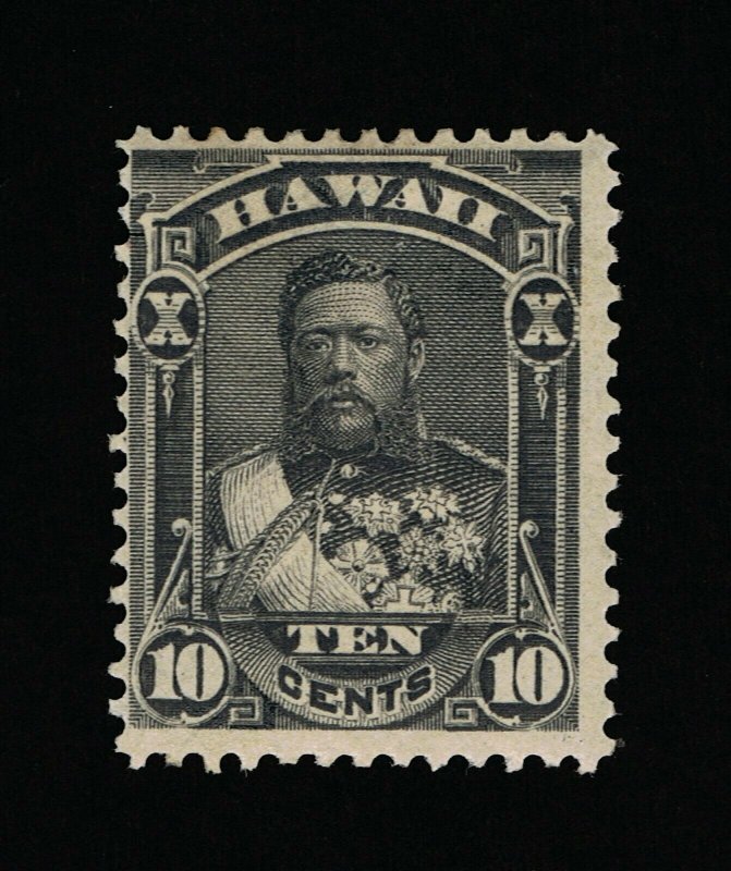 GENUINE HAWAII SCOTT #40 F-VF MINT OG H 1882 BLACK KING DAVID KALAKAUA  #15826