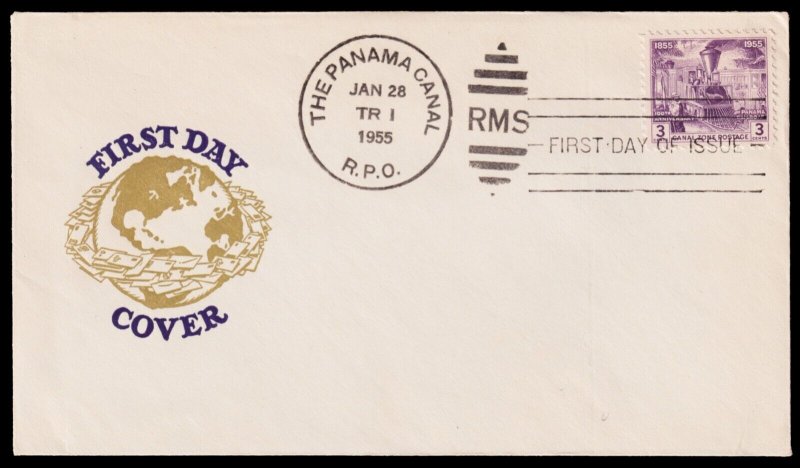 Canal Zone Scott 147 First Day Cover (1955) Fine Q