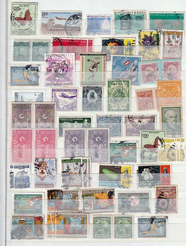 Haiti Honduras Brazil Argentina Old/Mid M&U Mixture (Apx 500 items) (goy 3223